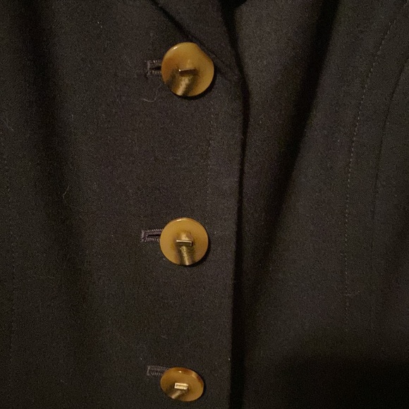 Talbots Navy Wool jacket Blazer suit coat 10 - Picture 3 of 9